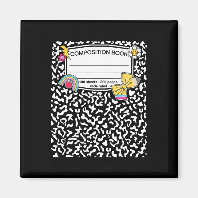 Composition Notebook Matching Group Halloween Teac Magnet (Front)