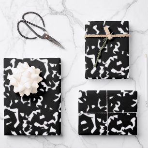 Composition Notebook Pattern Design Wrapping Paper Sheet