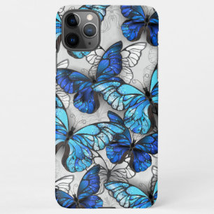 Composition of White and Blue Butterflies iPhone 11Pro Max Case