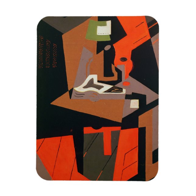 Composition (oil on canvas) magnet (Vertical)