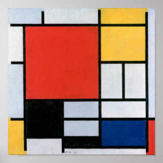 Composition Red, Yellow, Blue, Black | Mondriaan | Poster