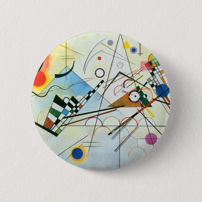 Composition VIII by Wassily Kandinsky 6 Cm Round Badge (Front)