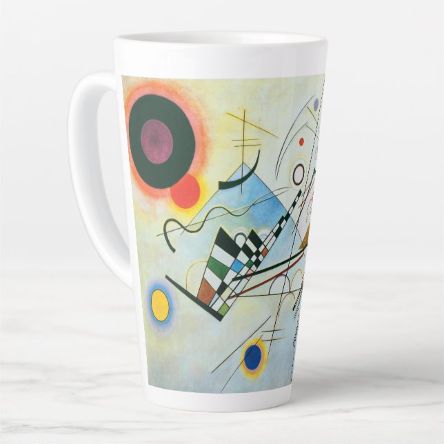 Composition VIII by Wassily Kandinsky Latte Mug (Left Angle)