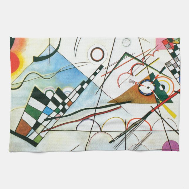 Composition VIII by Wassily Kandinsky Tea Towel (Horizontal)