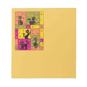 Composition with 5 Black Cats Autumn Frolic Colour Notepad