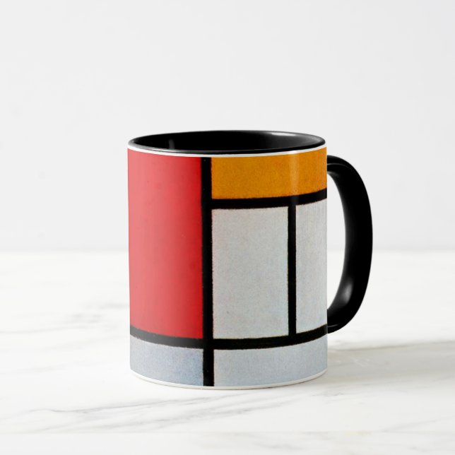 Composition with Large Red Plane Mug (Front Right)