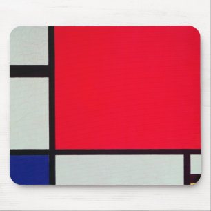 Composition with Red, Blue and Yellow Mouse Pad