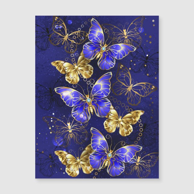Composition with Sapphire Butterflies (Front)