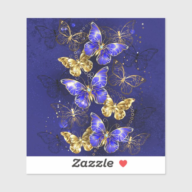 Composition with Sapphire Butterflies (Sheet)