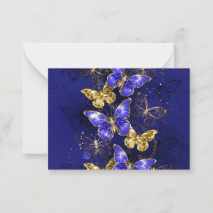 Composition with Sapphire Butterflies Advice Card