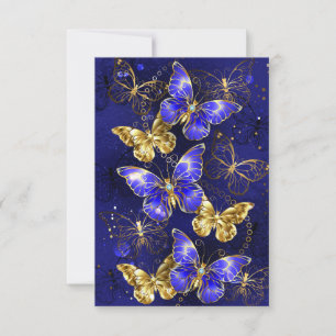 Composition with Sapphire Butterflies Card