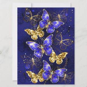 Composition with Sapphire Butterflies Card