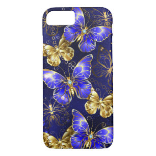 Composition with Sapphire Butterflies Case-Mate iPhone Case