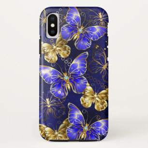 Composition with Sapphire Butterflies Case-Mate iPhone Case