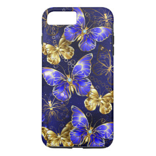 Composition with Sapphire Butterflies Case-Mate iPhone Case