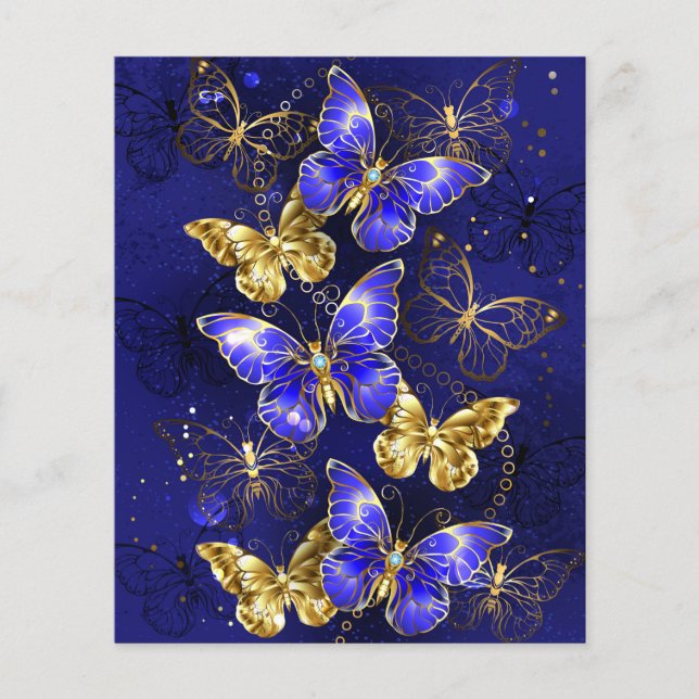 Composition with Sapphire Butterflies Flyer (Front)