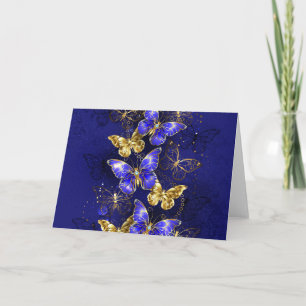 Composition with Sapphire Butterflies Invitation
