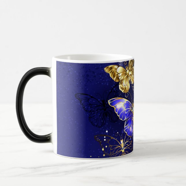 Composition with Sapphire Butterflies Magic Mug (Left)