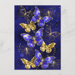 Composition with Sapphire Butterflies Menu