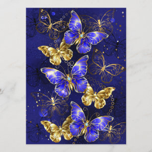 Composition with Sapphire Butterflies Menu