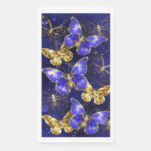 Composition with Sapphire Butterflies Napkin