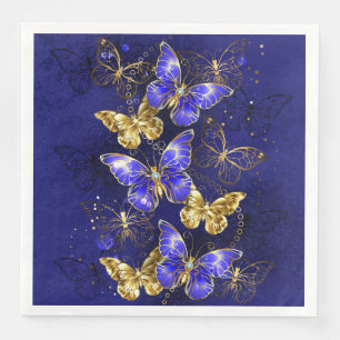 Composition with Sapphire Butterflies Napkin