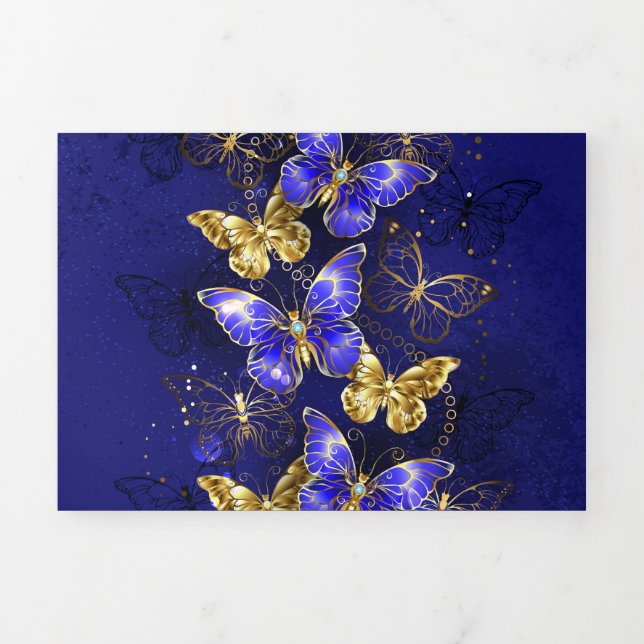 Composition with Sapphire Butterflies Tri-Fold Programme (Cover)