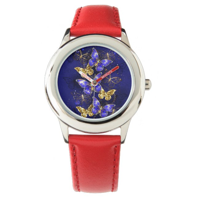 Composition with Sapphire Butterflies Watch (Front)