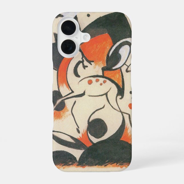 Composition with Two Deer by Franz Marc iPhone 16 Case (Back)