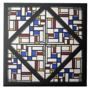 Composition with Window with Coloured Glass Tile