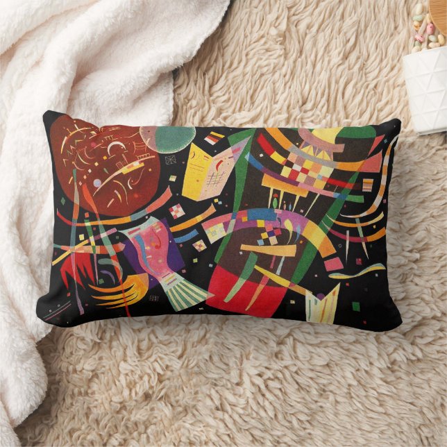 Composition X Biomorphic Abstraction -  Kandinsky Lumbar Cushion (Blanket)