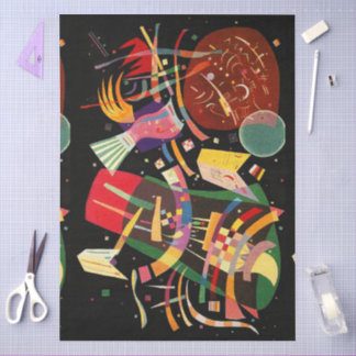 Composition X Biomorphic Abstraction - Kandinsky Tissue Paper