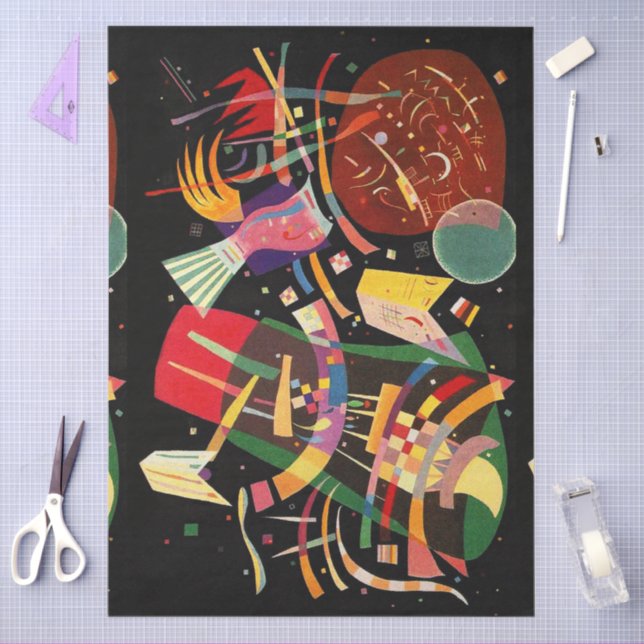 Composition X Biomorphic Abstraction - Kandinsky Tissue Paper (Craft)