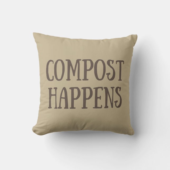compost happens composter cushion (Front)