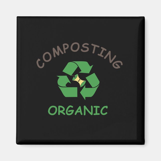 compost happens organic composting magnet (Front)