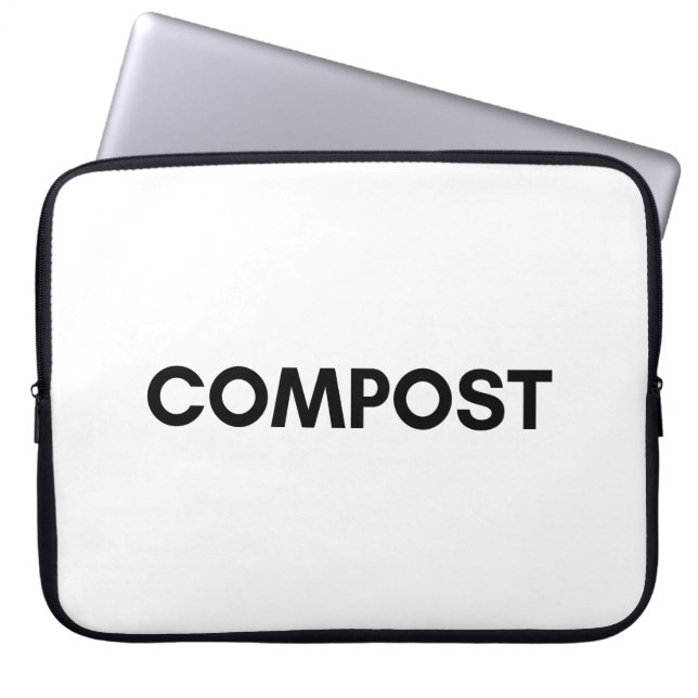 compost laptop sleeve (Front)