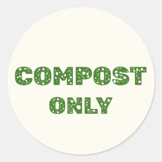 Compost Only - Compostable Label 