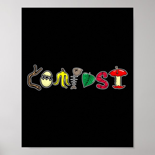 Composting Recycling Earth Day Compost Recycle  Poster (Front)