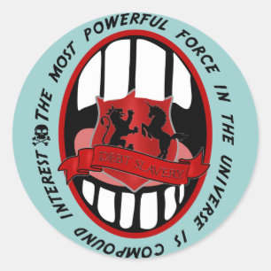 Compound Interest Classic Round Sticker
