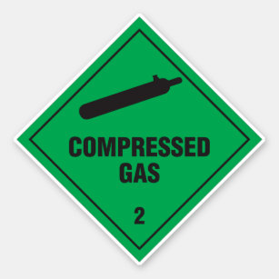 Compressed Gas 2 Label