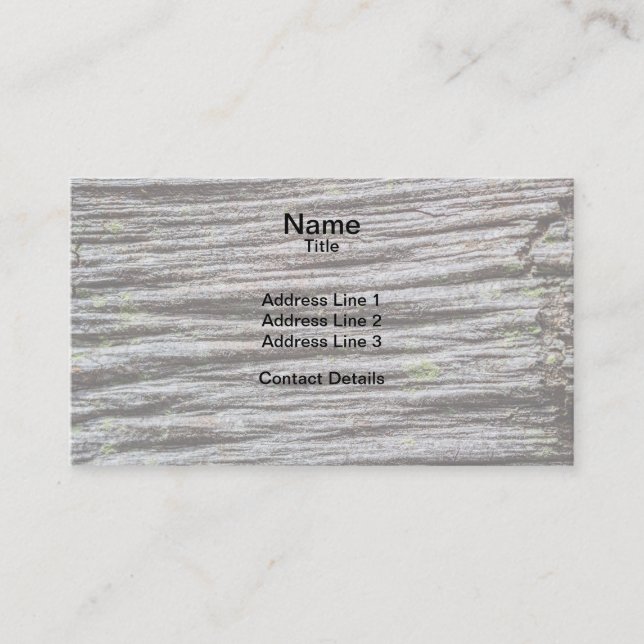 Compressed Wood Business Card (Front)
