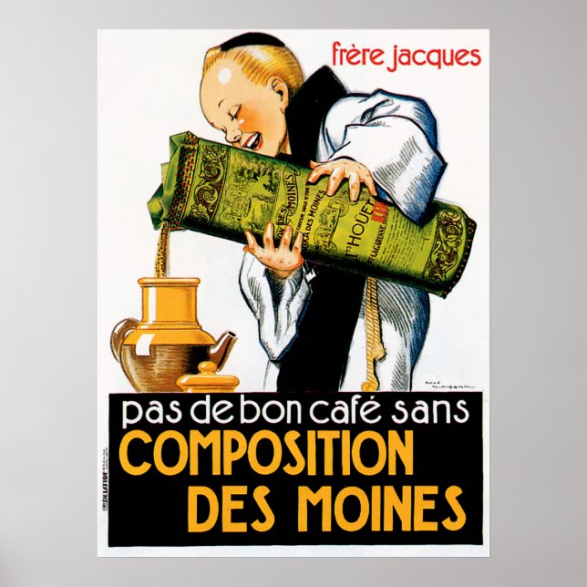 Comptoir Des Viandes Vintage Food Ad Art Poster (Front)