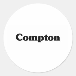 Compton Classic t shirts Round Sticker