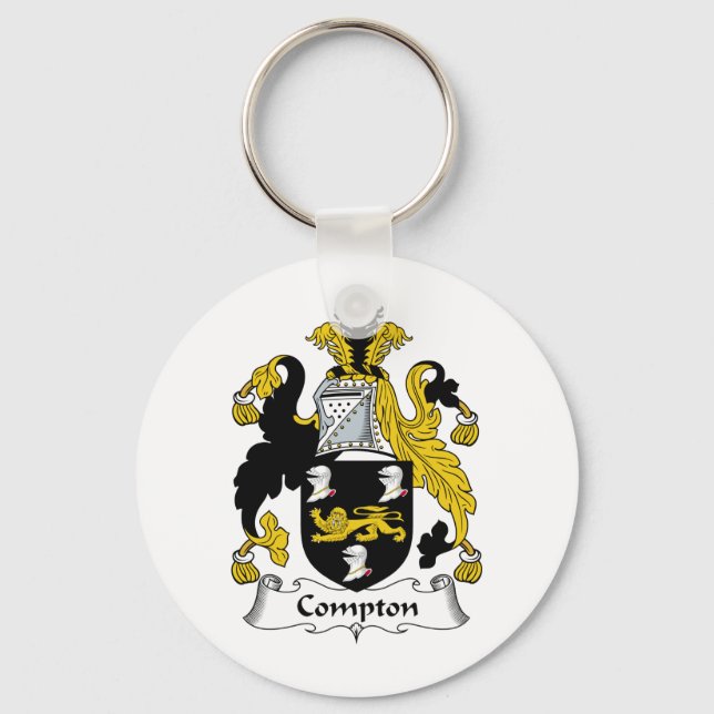 Compton Family Crest Key Ring (Front)