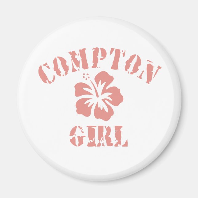 Compton Pink Girl Magnet (Front)