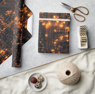 Computer and Electronics Wrapping Paper