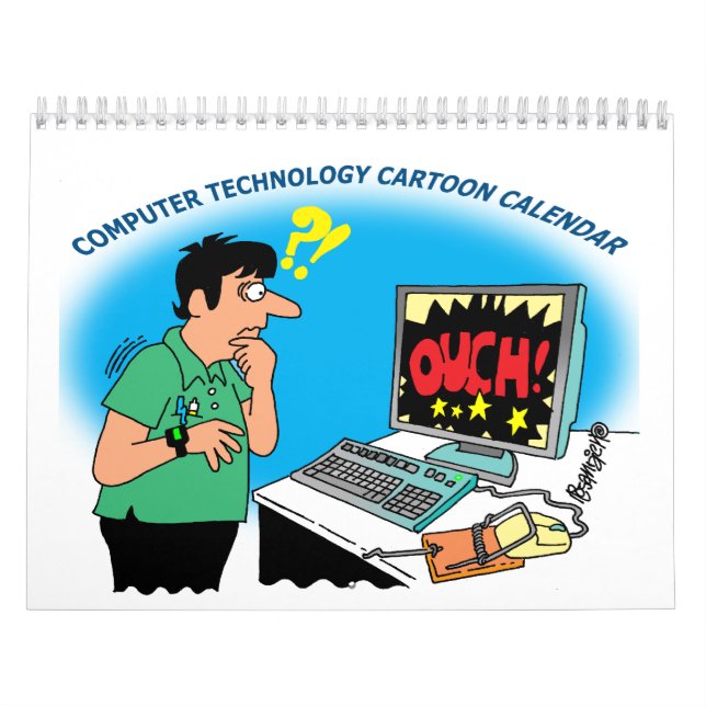 COMPUTER AND TECHNOLOGY CARTOON CALENDAR (Cover)
