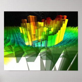 computer art by Dave Scruton: "Mandel" Poster