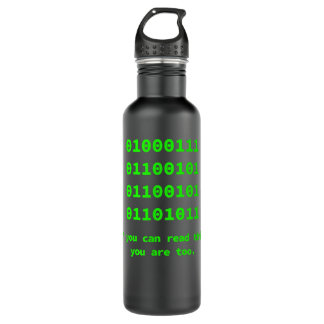 Computer Binary Code Programmer, Software Engineer 710 Ml Water Bottle