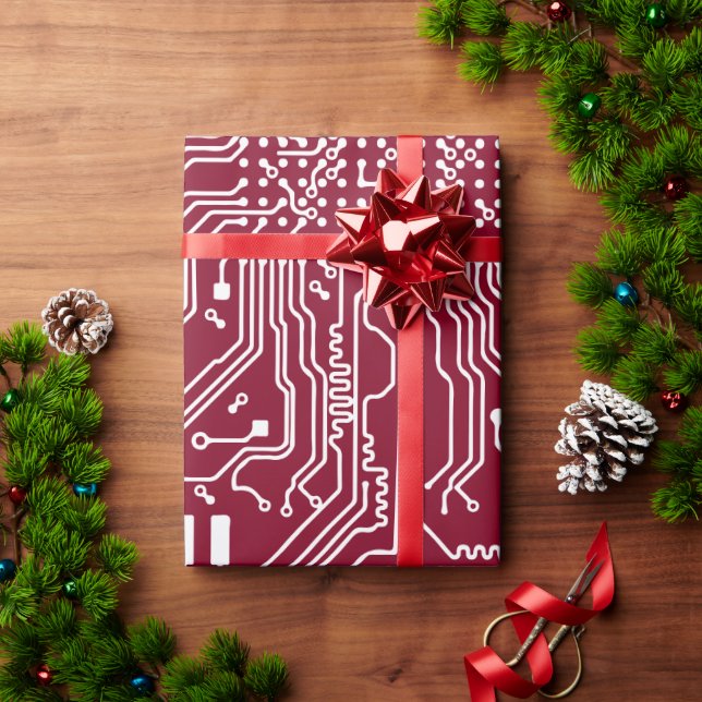 Computer board pattern wrapping paper (Holiday Gift)